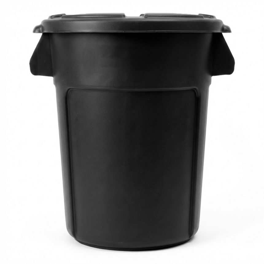 원형 컨테이너 박스 - 매트블랙 (12L~75L)