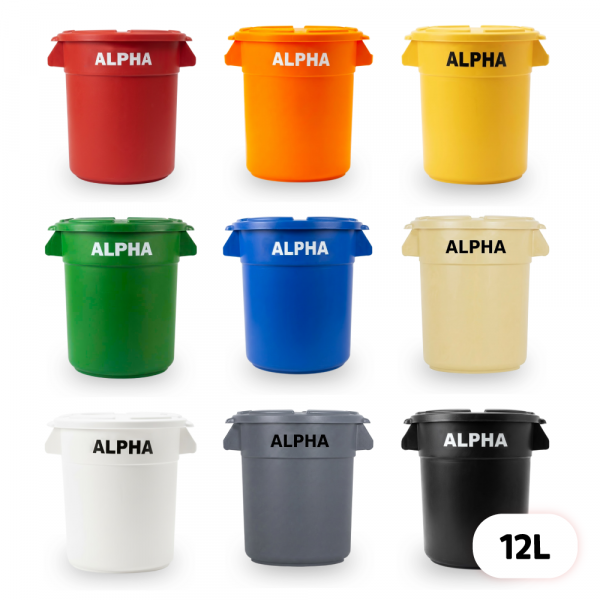 ALPHA 원형 컨테이너 박스 12L (9Color)