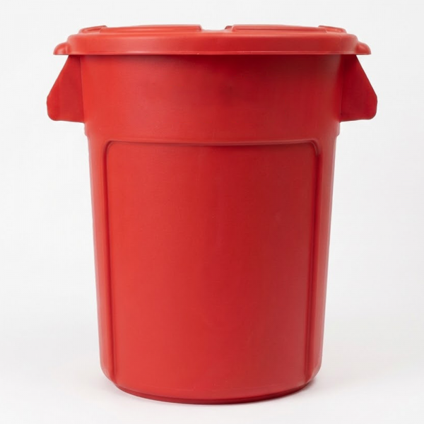 원형 컨테이너 박스 - 크림슨레드(12L~75L)